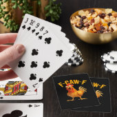Jeu De Cartes F-Caw-F Poulet Classique Style Rétro (In Situ)