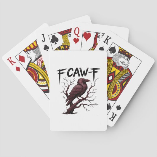 Jeu De Cartes F-Caw-F Raven Classique (dos)