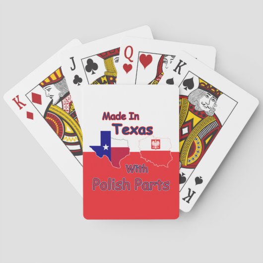 Jeu De Cartes Fabriqué Au Texas Avec Pièces Polonaises (dos)