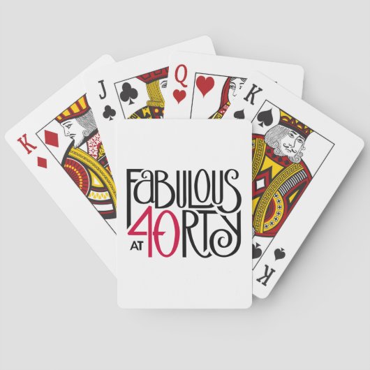 Jeu De Cartes Fabuleux à 40 rouges (dos)