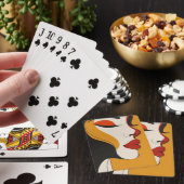 Jeu De Cartes Face de femme Abstraite (In Situ)