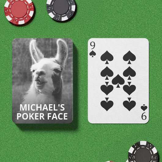 Jeu De Cartes Face de Poker Llama