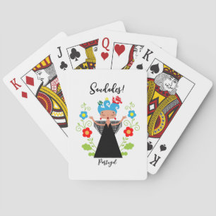 Jeu De Cartes Fado chanteuse avec caravelle portugaise