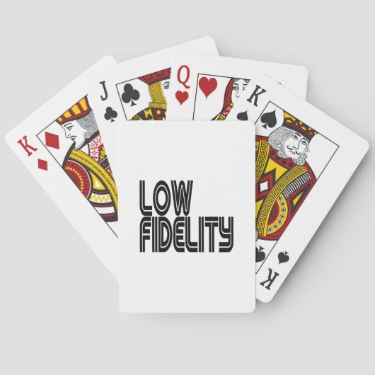 Jeu De Cartes Faible fidélité (dos)