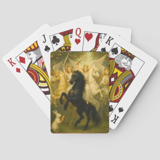 Jeu De Cartes Fairytale Horses and Angel Classic Playing Cards (dos)