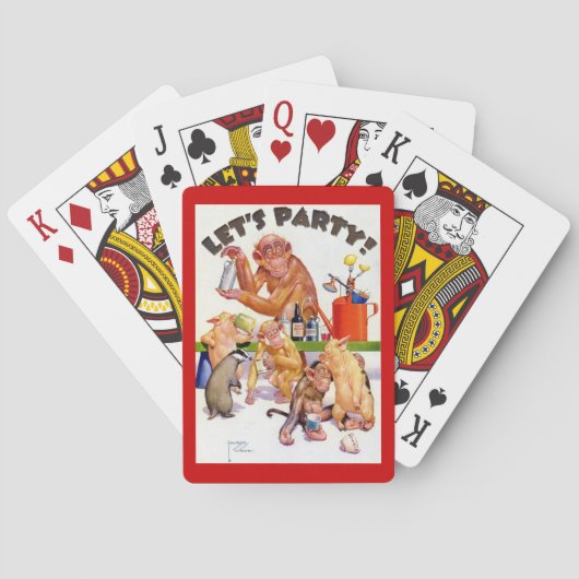 Jeu De Cartes Faisons la fête aux singes (dos)