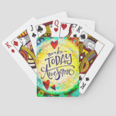 Jeu De Cartes Faites Aujourd'Hui Fun Amusant Inspirivée joyeuse (dos)