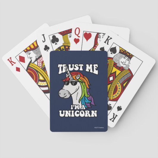 Jeu De Cartes Faites-moi confiance Je suis une licorne (dos)