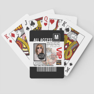 Jeu De Cartes Faites votre propre VIP Pass 8 façons de personnal