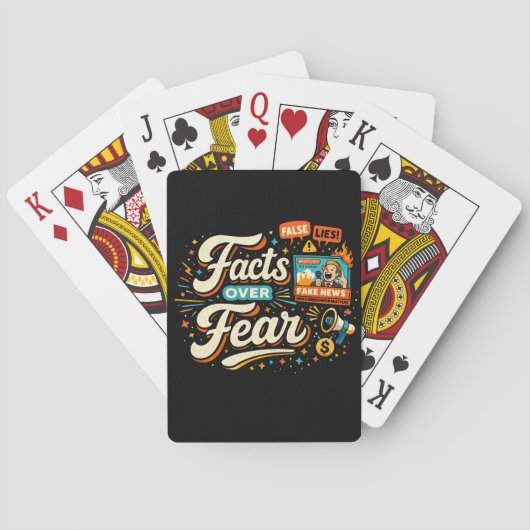 Jeu De Cartes Faits plutôt que Peur (dos)