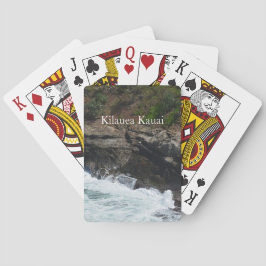 Jeu De Cartes Falaises de Kauai Hawaii à Kilauea Ocean (dos)