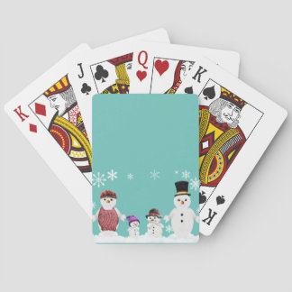 Jeu De Cartes famille de bonhomme de neige