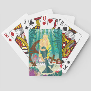 Jeu De Cartes Famille de sirènes (blondes lumineuses) Jouer aux 