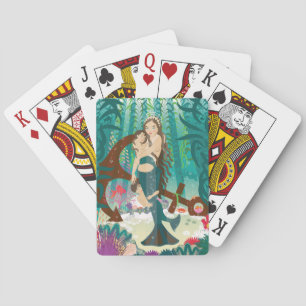 Jeu De Cartes Famille de sirènes (brunes) Jouer aux cartes