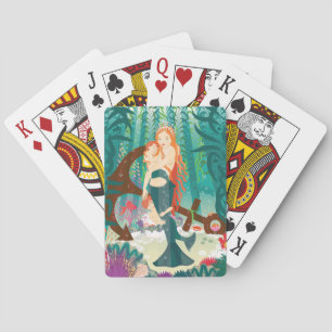 Jeu De Cartes Famille de sirènes (roulettes) Jouer des cartes