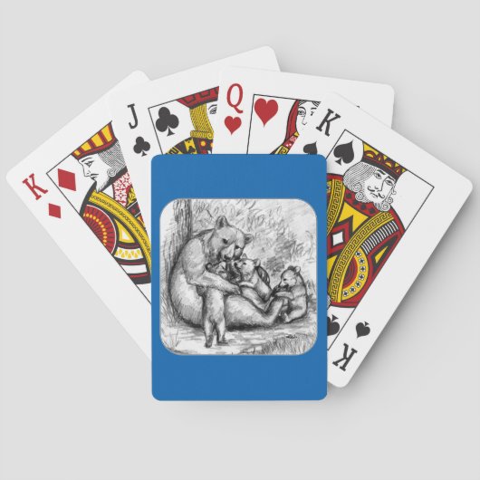 Jeu De Cartes Famille d'ours (dos)