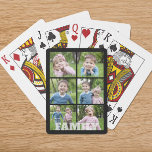 Jeu De Cartes Famille ou Nom 6 Photos Couleur Personnalisée