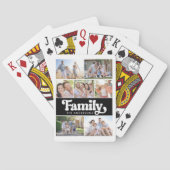 Jeu De Cartes Famille Retro Typographie Photo Collage (dos)