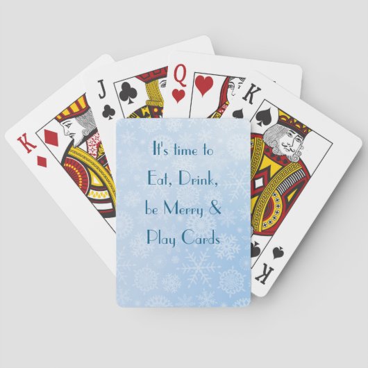Jeu De Cartes Famille Snowflake (dos)