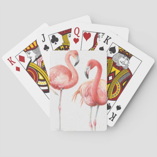 Jeu De Cartes Famille tropicale de | des Flamants roses (dos)