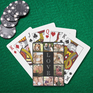 Jeu De Cartes Family Love Photo Collage noir
