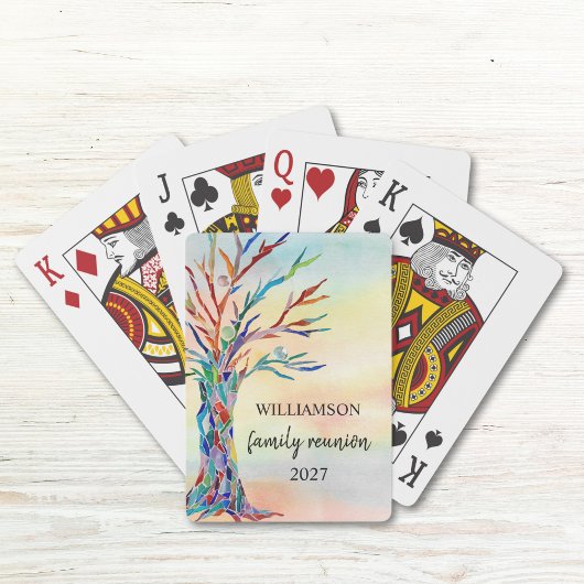 Jeu De Cartes Family Tree Reunion Classic Playing Cards