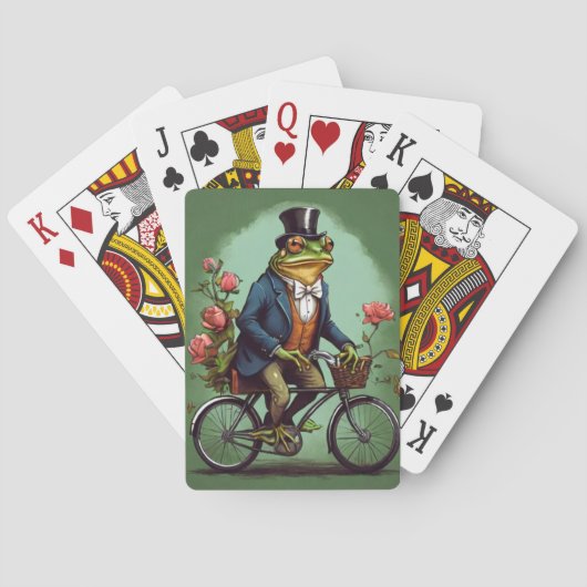 Jeu De Cartes Fancy Frog sur Bicyclette - Design Excentrique (dos)