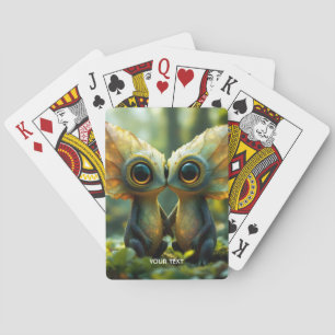 Jeu De Cartes Fantaisie Feuilles Mignonnes Forêt Amour
