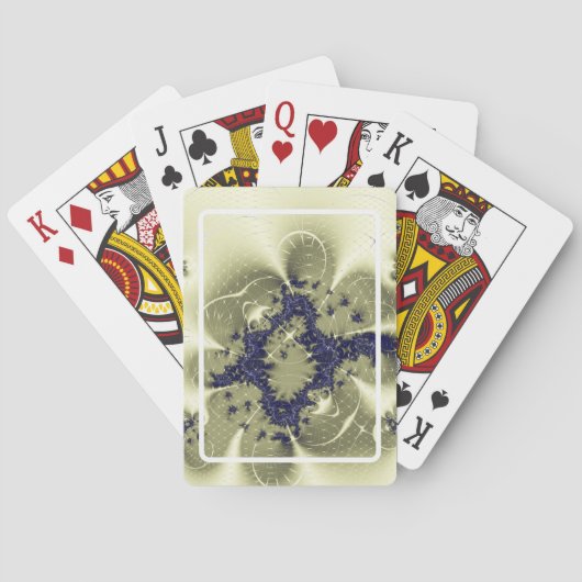 Jeu De Cartes Fantaisie verte (dos)