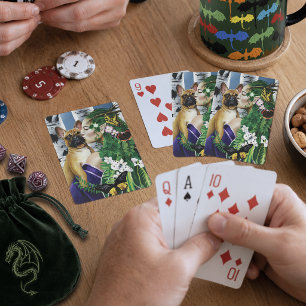 Jeu De Cartes Fantastique Dryade au Bulldog Français Vert Enchan
