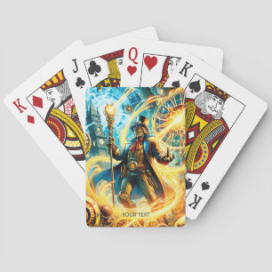 Jeu De Cartes Fantastique Mignon Magicien Steampunk du Temps