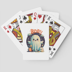 Jeu De Cartes Fantôme drôle d'Halloween dans la Galaxie