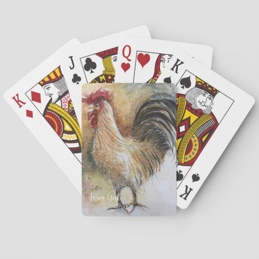 Jeu De Cartes Farm Girl Artistry Rooster Playing Cards (dos)
