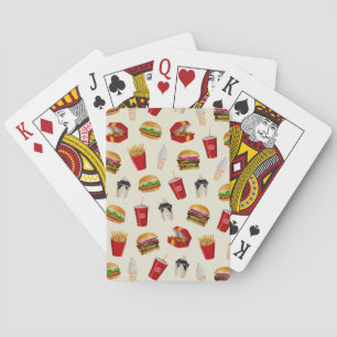 Jeu De Cartes Fast Food Burgers, Fries, Sundaes