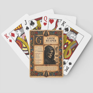 Jeu De Cartes Faucheuse, Art de Bestiaire Médiéval