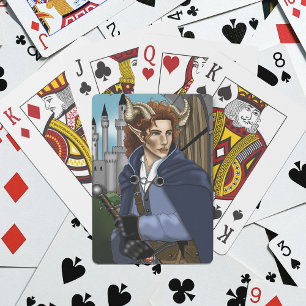 Jeu De Cartes Faune cornu Fae Fantastique 