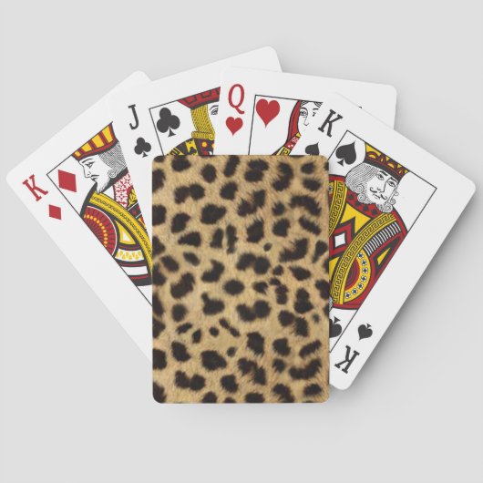 Jeu De Cartes Faux Cheetah Skin (dos)