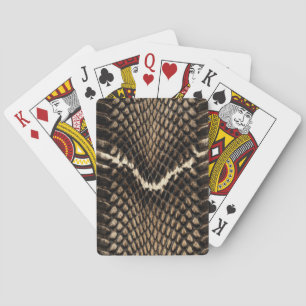 Jeu De Cartes Faux Cobra Snakeskin 