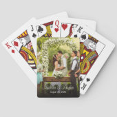 Jeu De Cartes Faveur de mariage photo personnalisée (dos)