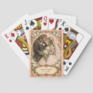 Jeu De Cartes Faveur de mariage Troll Mariée et Marié personnali