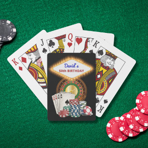 Jeu De Cartes Faveurs de soirée de casino de Vegas pour annivers