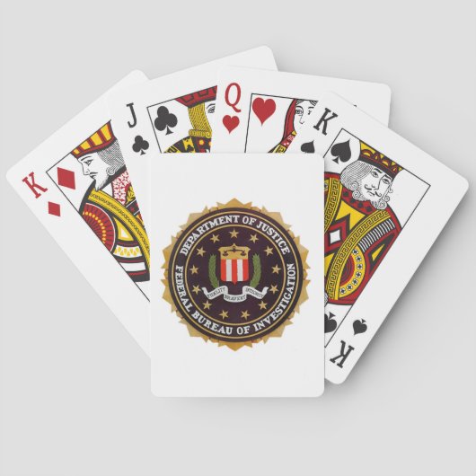 JEU DE CARTES FBI JOUER DES CARTES (dos)