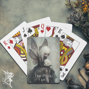 Jeu De Cartes Fée gothique & Rose blanche Imaginaire foncé per
