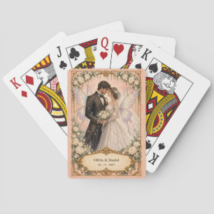 Jeu De Cartes Fée Mariée et Mari Personnalisés Cadeau de Mariage