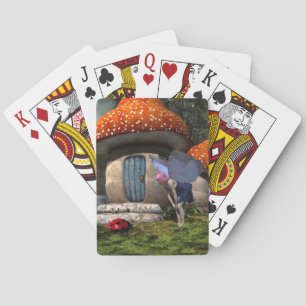 Jeu De Cartes Fée mignonne à cheveux roses rencontre Ladybug