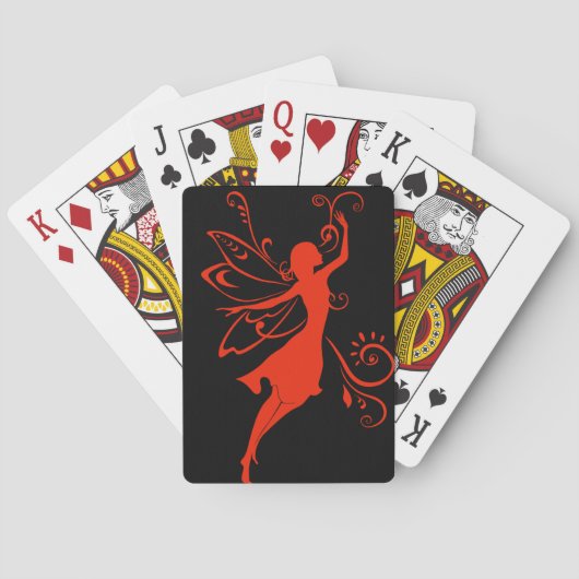 Jeu De Cartes Fée rouge (dos)