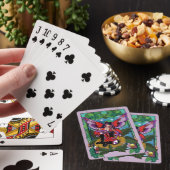 Jeu De Cartes Fée violet rouge champignons gothique (In Situ)