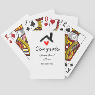 Jeu De Cartes Félicitations nouveau propriétaire immobilier inau