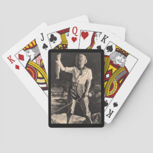 Jeu De Cartes Femme amusante Pêcheuse camionnette camper de voya