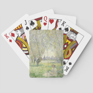 Jeu De Cartes Femme assise sous les saules   CLAUDE MONET